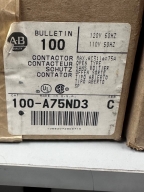 ALLEN BRADLEY 100-A75ND3 CONTACTOR 75A - NEW - BV3141 11