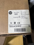 ALLEN BRADLEY 500-A0D92 #SIZE0 AC CONTACTOR - BV3191 11