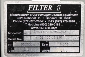 FILTER ONE DHYD DOWN DRAFT BENCH - WET - DBL - BV3423 11